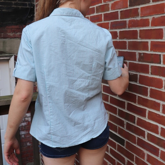 RETRO CANDY STRIPE BLOUSE - Picture 2 of 7